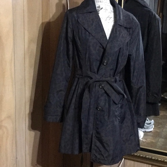 Dana Buchman Jackets & Blazers - Dana Buchman Rain Coat Leopard Print